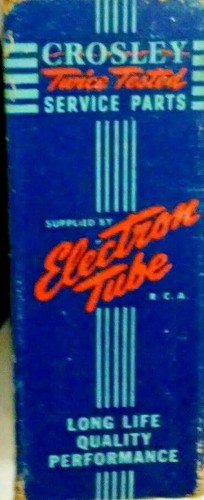 Tube 6sl7gt crosley nos nib - crosley,