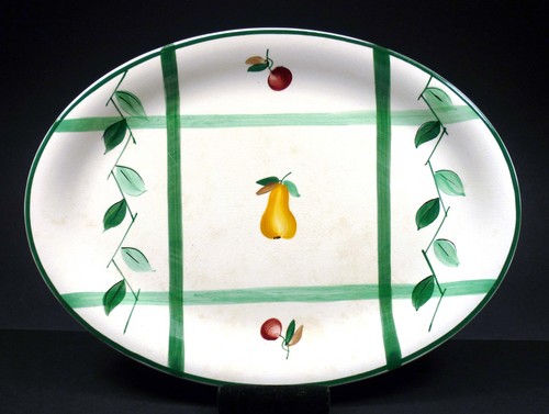 Plat ovale service fruits - plat,