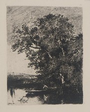 Jules DUPRE : Grands arbres au