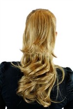 Postiche Tresse Blond Châtaigne Env. 45cm Ondulé Pince Papillon JL-0067-18-25