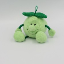Doudou peluche pomme verte
