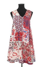 Robe en soie rouge Stella