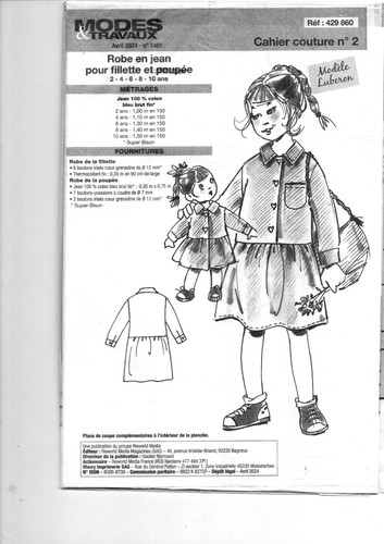Patron poupée avril 2024 - poupée,