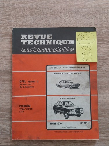 Revue technique citroen visa - revue,