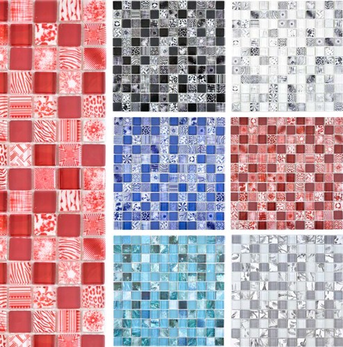 Mosaïque brique murale - mosaïque,