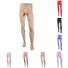 Pantalon sexy pour hommes taille plus bas brillants pour hommes style hommes con