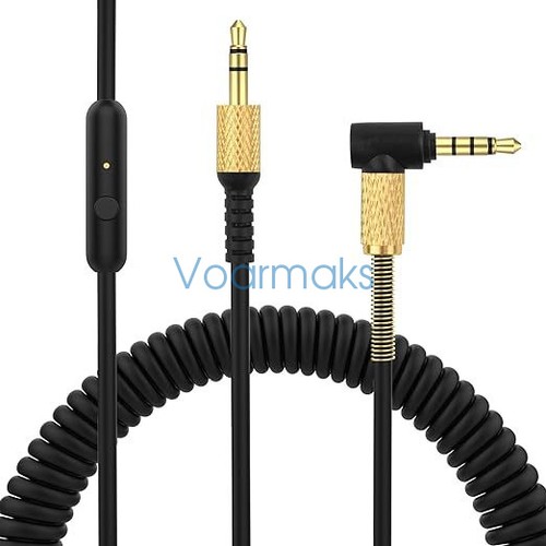 Audio cable with microphone - with,