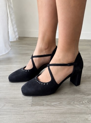 Escarpins strass aspect