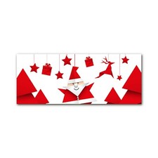 Tulup Image sur Verre trempé 125x50cm Impression Tableau - Noël Saint-Père