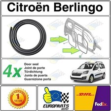 Citroën Berlingo II 2008-18 ENSEMBLE DE JOINT DE PORTE AVANT & COULISSANTE 4 PCS