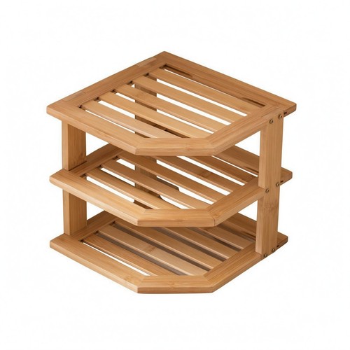 Présentoir bois trois niveaux - présentoir,