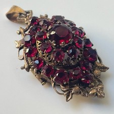 Ancien XIXeme PENDENTIF RELIQUAIRE Vermeil ANTIQUE Victorian Locket Pendant