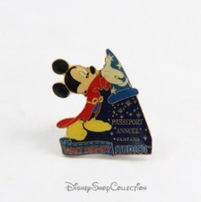 Pin's sorcier Mickey DISNEYLAND PARIS Fantasia Passeport Annuel Walt Disney