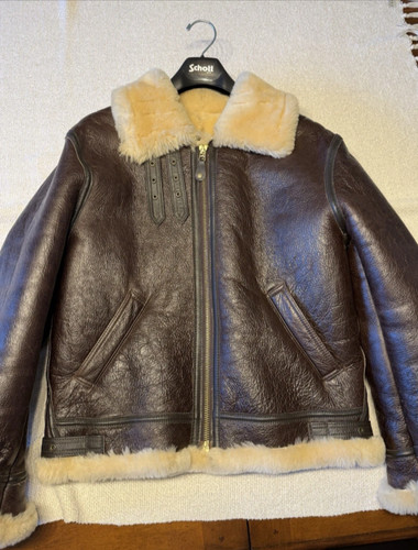 Schott shearling leather - shearling,