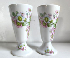 Mazagran en Porcelaine de Limoges Vintage Décor Fleuri