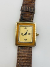 Gucci Fabriqué En France Vintage Émail Sterling Argent Manuelle Montre Femmes