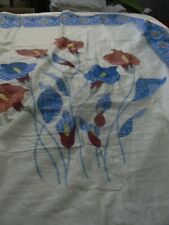 COUVERTURE 2 PLACE COUVRE LIT DESSUS LIT  POLYESTER 200 X 200 VINTAGE BLEU FLEUR