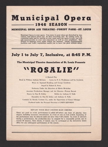 George gershwin rosalie - george, "rosalie"