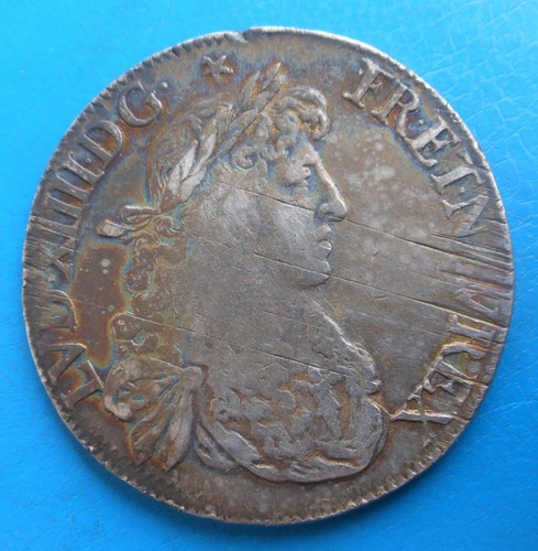 Louis xiv écu au - louis, buste