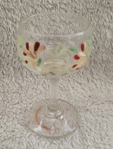 Verre liqueur émaillé - verre, à