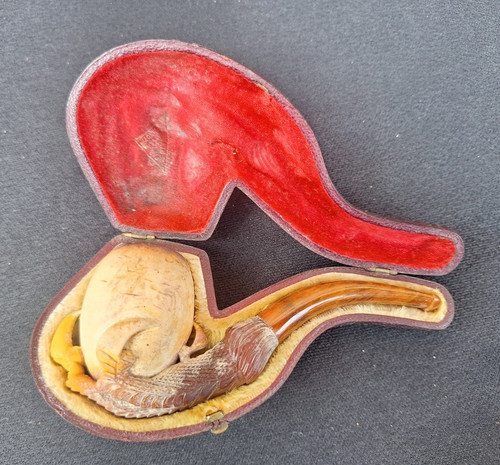 Ancienne pipe ecume mer - ecume, de