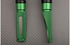 Paire Repose / Cale-Pieds Avant Pilote Vert-Titane 9cm BUELL XB9 2003-2009