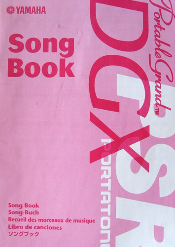 Yamaha song book - book, dgx