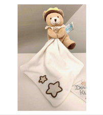 Doudou plat peluche ours beige - ours,