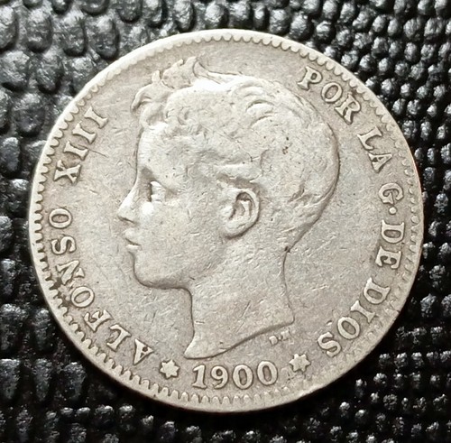 Espagne una peseta - espagne, 1900