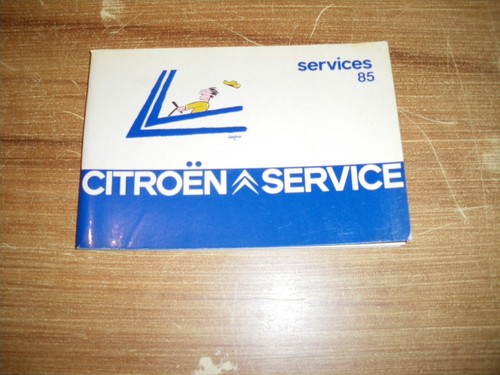 Service 1985 citroen trd - cx,