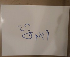 THE MIZ SIGNED 8X10 SKETCH