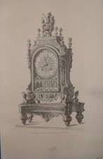 FGA 191 ESTAMPE 1873 PENDULE