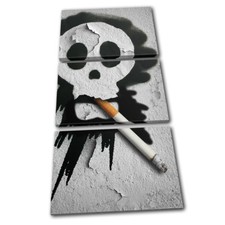 Smoking Skull Urban Street Art