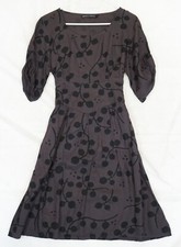 Robe en viscose gris foncé