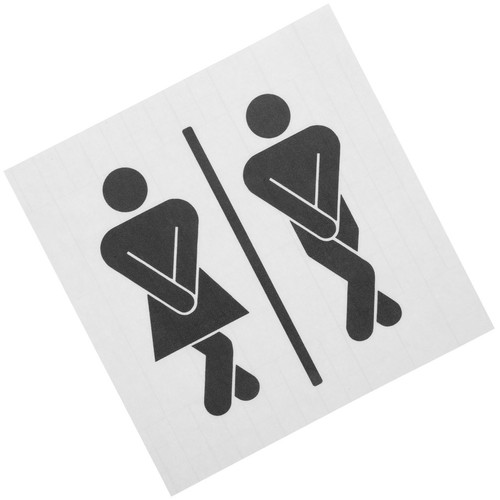 Symbole des toilettes plaque - toilettes,