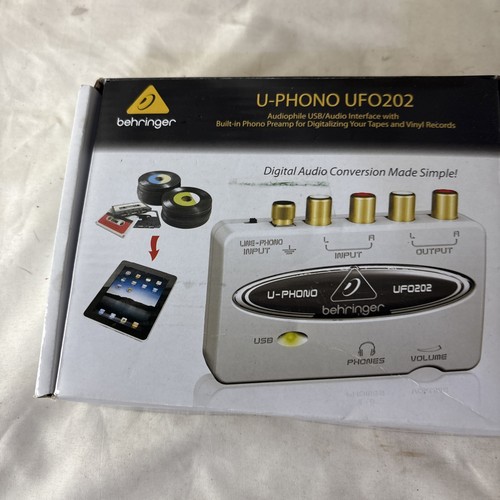 Behringer phono ufo202 usb - u-phono,