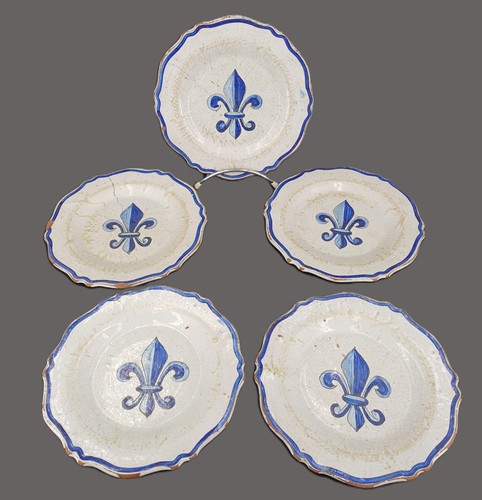 Lot assiettes faïence - lot, 5