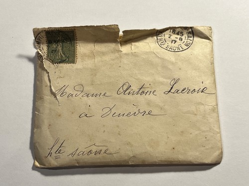 Enveloppe avec timbre