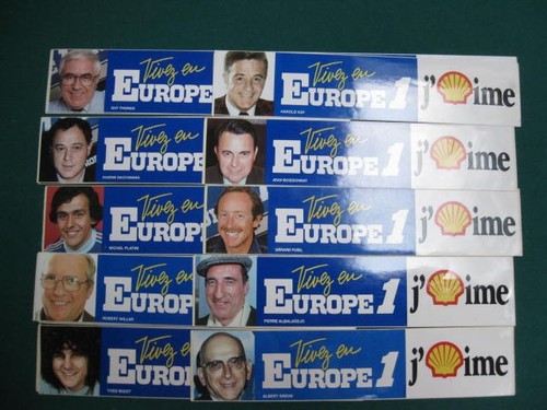 Autocollant radio europe 1 - radio.,