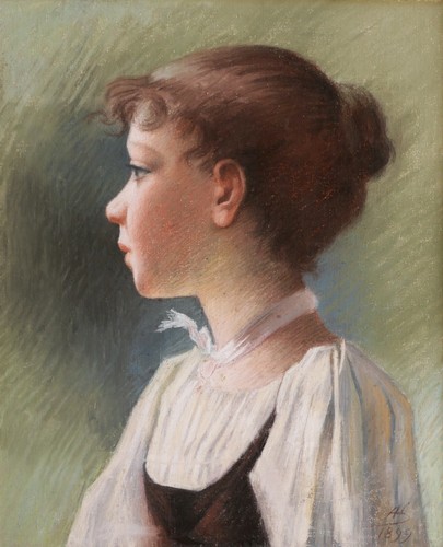 Pastel tableau dessin - , portrait