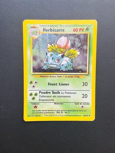 Carte pokemon herbizarre - carte,