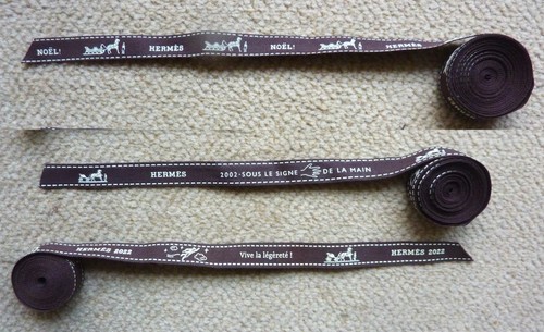 Lot rubans bolduc hermès - 3,