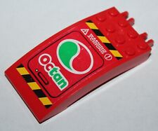 Lego Red Windscreen Decorated ref 46413pb003 set 7244 Speedboat