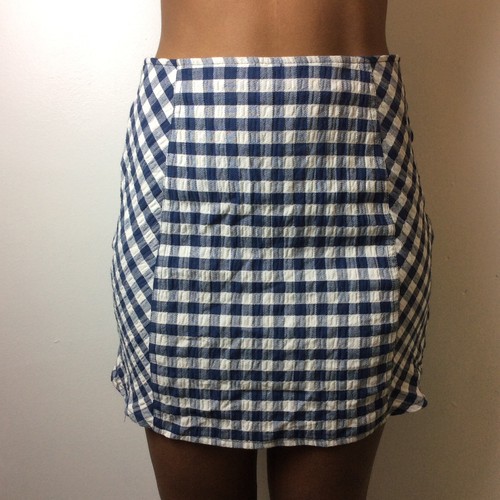 Jupe vichy bleu blanc - bleu, et