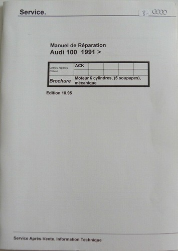Manuel réparation audi 100 - manuel,