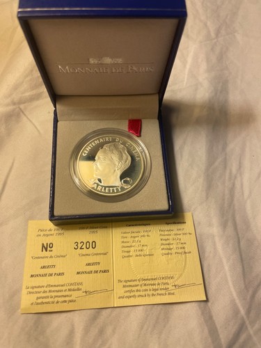 100 francs argent - francs, 1995