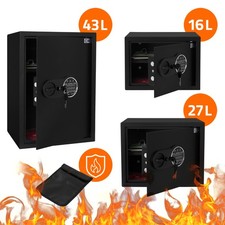 Coffre-fort armoire à monnaie électronique 16/27/43 L avec pochette ignifuge