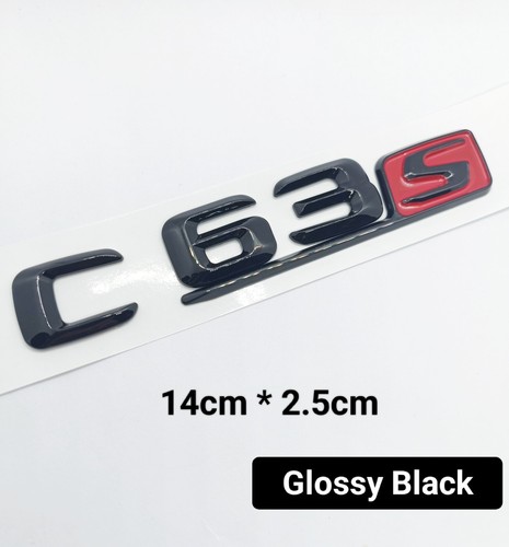 Logo c63s amg noir brillant - 1,