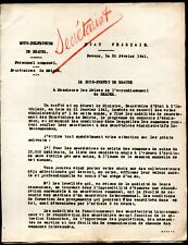 document . militaire.  guerre 1939/1945 . Beaune . 1941