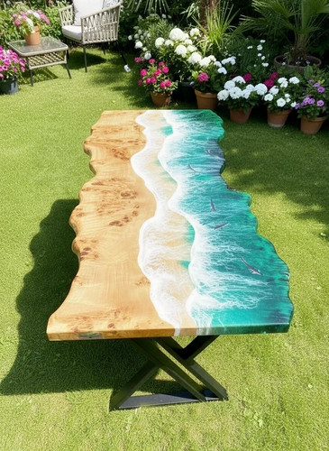 Dessus table plage bord - table,